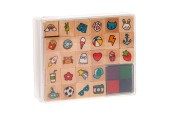 Houten Stempels Figuren, 27dlg.