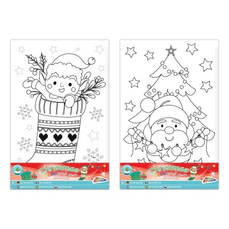 XMAS Maak je eigen Kerst Schilderij met Stickers