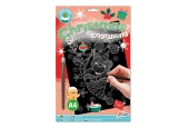 XMAS Scratch Art A4, Silver