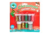Kerst Glitter Set, 10st.