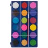 Waterverfpalet met Kwast, 18 kleuren.