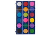 Waterverfpalet met Kwast, 18 kleuren.