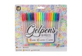 Gelpennenset Neon Glitter Pastel, 18dlg.