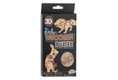 2-in-1 Houten Bouwpakket 3D Puzzel - Kangoeroe en Leeuw