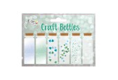 Decoratie Flesjes Glitter, 6 x 15g - Paars