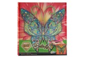 Canvas Diamond Painting Vlinder, 30x30cm