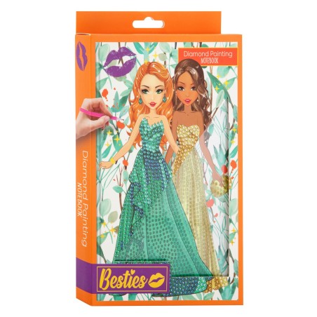 Besties Diamond Painting Notitieboek A5 - Oranje