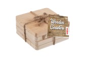 Lobbes Houten Onderzetters, 4st.
