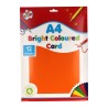 Gekleurd karton in 5 kleuren, 12st.