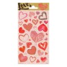 Stickervel Twinkle - Hartjes