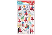 Stickervel Juf Roos