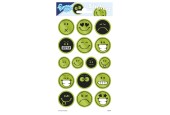 Stickervel Reflecterend - Lachgezicht