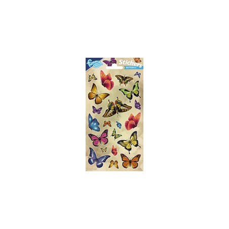 Stickervel Glitter - Vlinders
