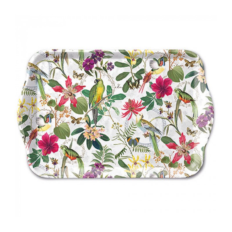 Plateau Ambiente Mélamine Jungle Tropicale 13x21cm