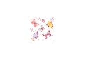 Serviettes Ambiente Collection Papillon Rose 25x25cm