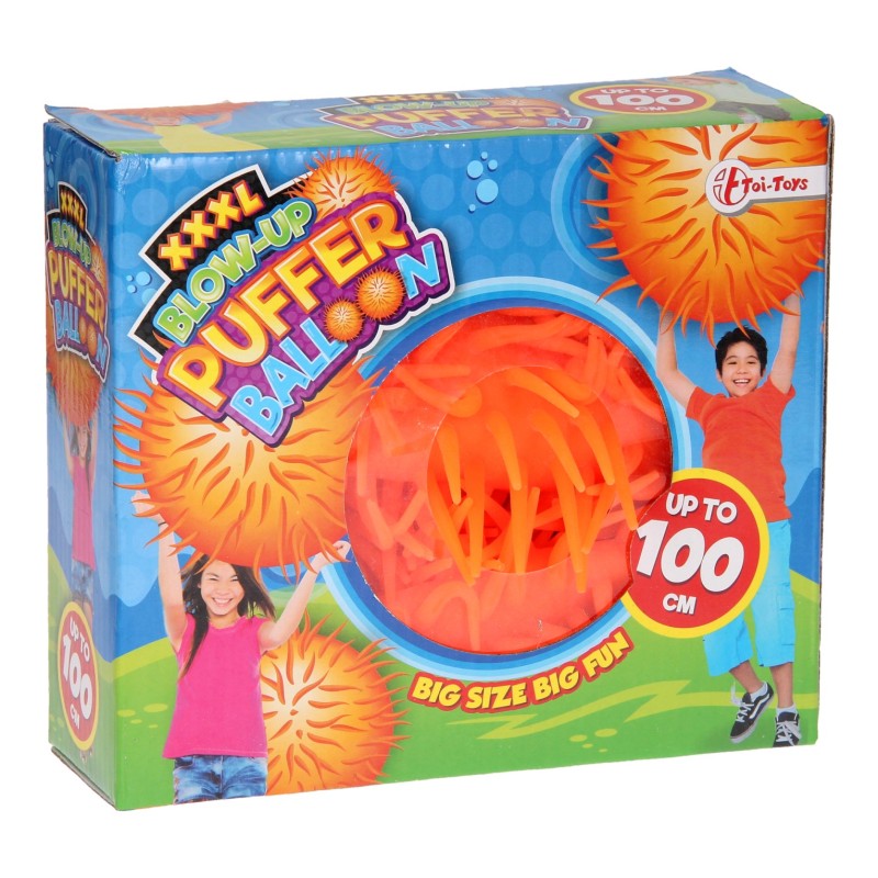 Opblaas Stekelbal - Geel