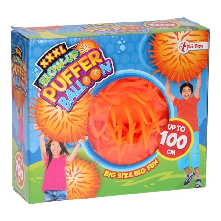 Opblaas Stekelbal - Geel