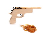 Houten Pistool met Elastiek