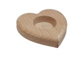 Houten Waxinelichthouder Hart