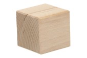 Mijlpaal Blok Hout, 5,6cm