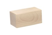 Mijlpaal Blok Hout, 11,2cm