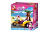 Sluban Girl's Dream Motor met Zijspan
