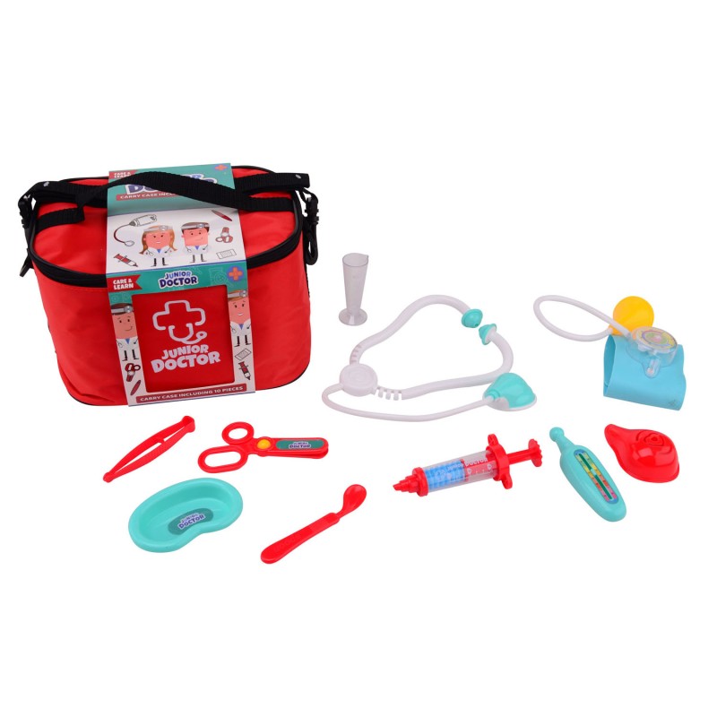 Dokter Set in Draagtas met 10 Accessoires