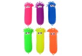Fluffy Worm Groot met Ogen, 28cm