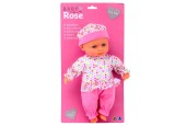 Baby Rose Babypop met Geluiden, 30cm.