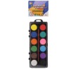 Aquarelle 12 couleurs en boîte PVC 22x9x1cm