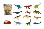 Dinos avec accessoires en sachet 17 pièces 23x19x6cm