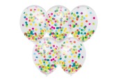 Confetti Ballonnen Kleur, 5st.
