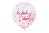 Confetti Ballonnen Prinses, 6st.