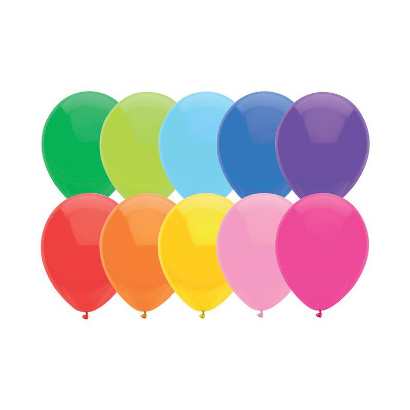 Ballonnen Gekleurd, 10st.