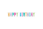 Letterslinger Happy Birthday, 6mtr.