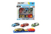 Auto World Die-Cast 4 voitures de tir avec lanceur