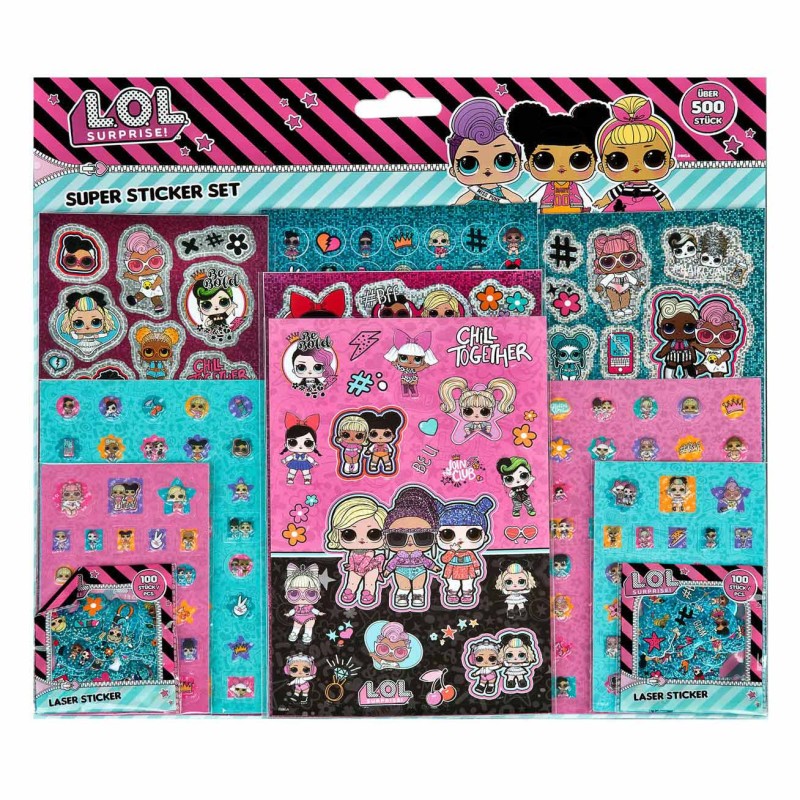 Undercover L.O.L Surprise! Super Stickerset, 500st.