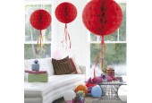 Honeycomb Bal - Rood