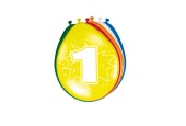 Cijfer Ballonnen 1 jaar, 8st.