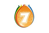 Cijfer Ballonnen 7 jaar, 8st.