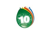 Cijfer Ballonnen 10 jaar, 8st.
