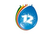 Cijfer Ballonnen 12 jaar, 8st.