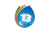 Cijfer Ballonnen 13 jaar, 8st.