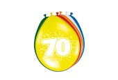 Cijfer Ballonnen 70 jaar, 8st.