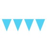 Lichtblauwe Mini Vlaggenlijn, 3mtr.