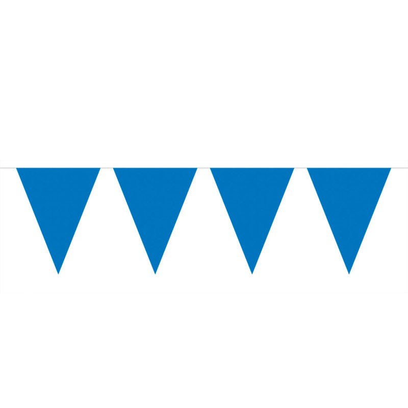 Blauwe Mini Vlaggenlijn, 3mtr.