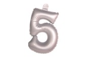 Cijfer Ballon 5 Zilver