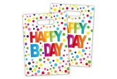Uitdeelzakjes Happy Birthday Confetti, 8st.