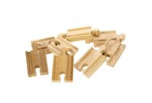 Bigjigs Houten Rails - Mini, 8st.
