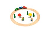 Bigjigs Houten Treinset Junior, 20dlg.